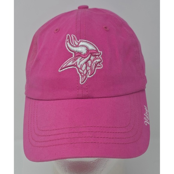 '47 Brand Accessories - '47 Brand Minnesota Vikings Strapback Hat Womens Pink NFL Embroidered Cap